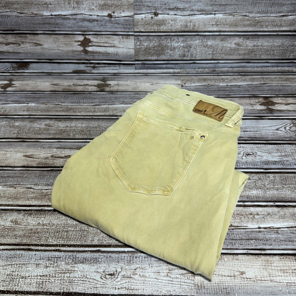 Mavi Alexa Ankle Jeans Women 30x26 Tan Mid Rise Skinny Stretch Solid Cotton